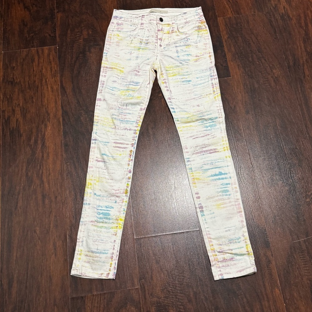 Joe's Jeans Multicolor Tie Dyed Artistic Denim Skinny Jeans 27 Guc